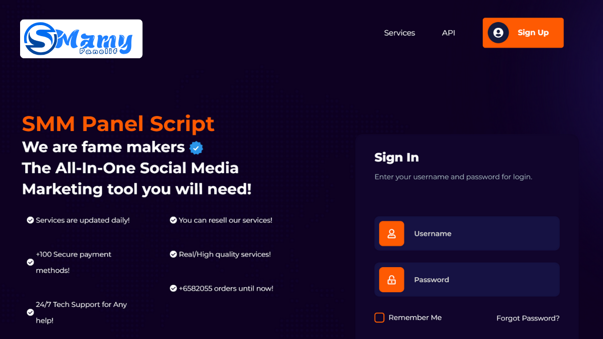 Golden Panel - SMM Panel Script